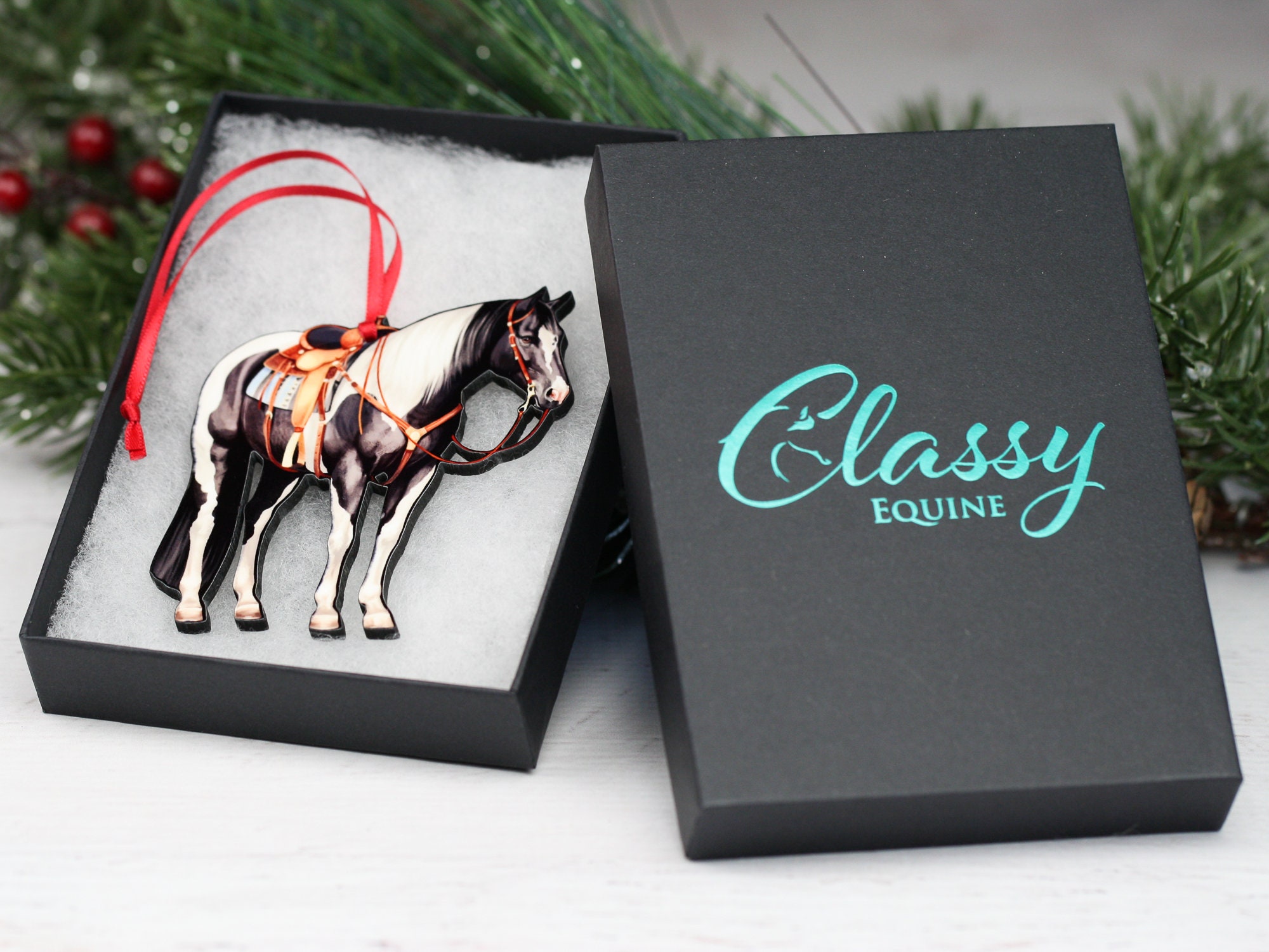 Western Horse Gifts Western Horse Christmas Ornaments Etsy