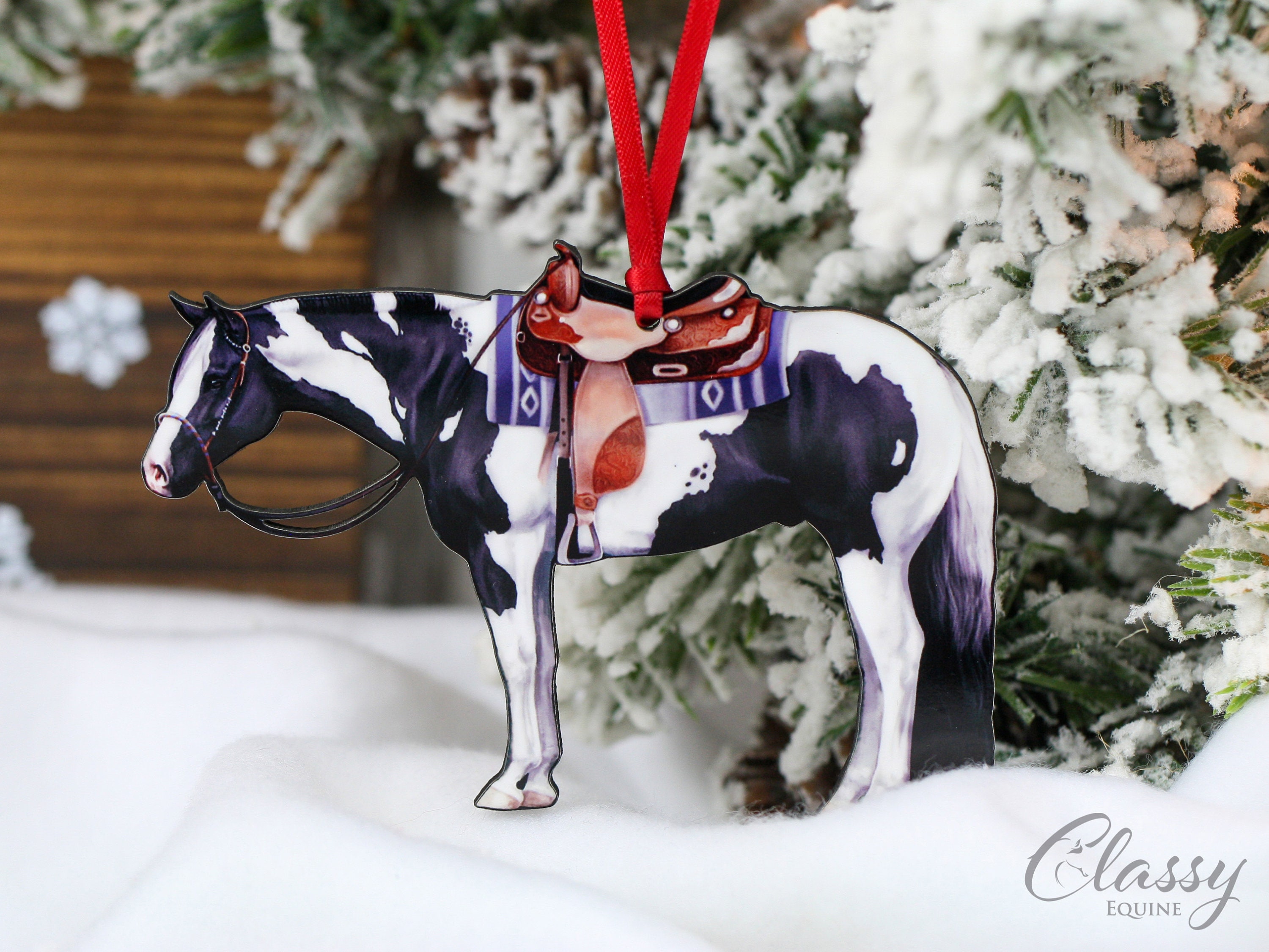 Western Horse Ornament Horse Gift Horse Christmas Ornament Etsy