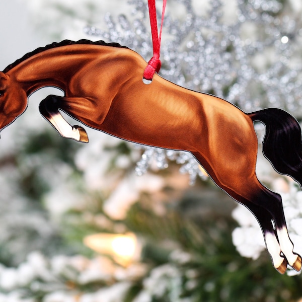 Hunter Jumper Gifts, Jumping Horse Ornaments, Equestrian Ornaments, Sport Horse Ornaments, Horse Decor, Equestrian Decor, Equestrian Gifts