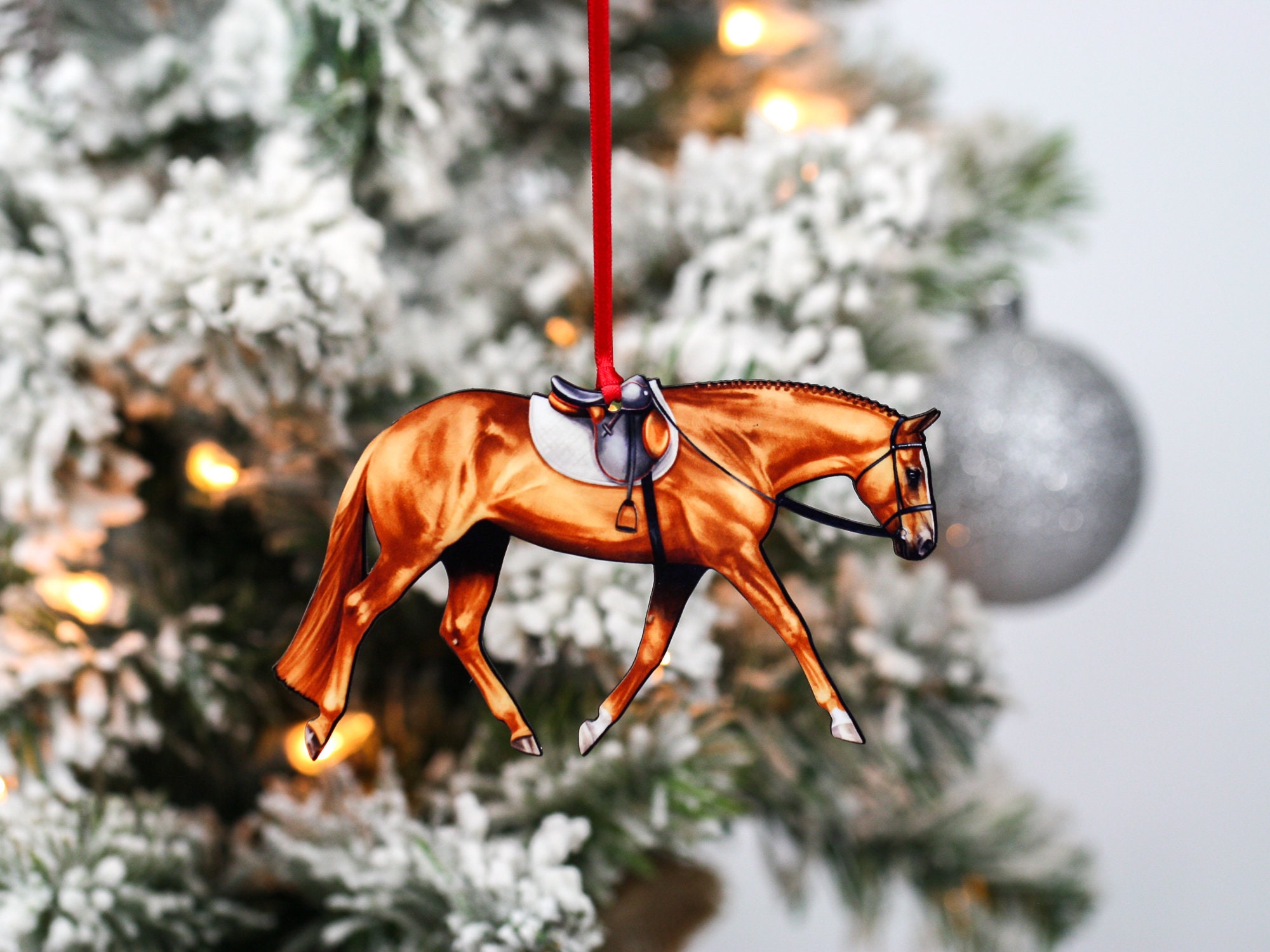 English Horse Christmas Ornaments Hunter Jumper Sport Horse Etsy