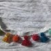 Multi coloured pom pom Tassel fringe