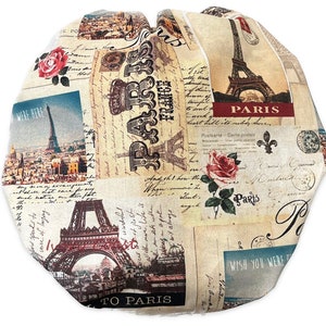Paris and Roses, Women’s Bouffant Surgical Scrub Cap, Scrub Hats for Women, Elastic with Toggle or Ties, Kelly’s Scrub Kaps