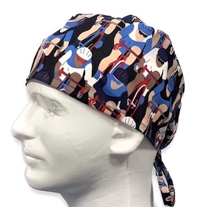 Biking, Bicycle Scrub Cap, Biking Scrub Hat, Men’s  Scrub Cap, Bike, Cycling
