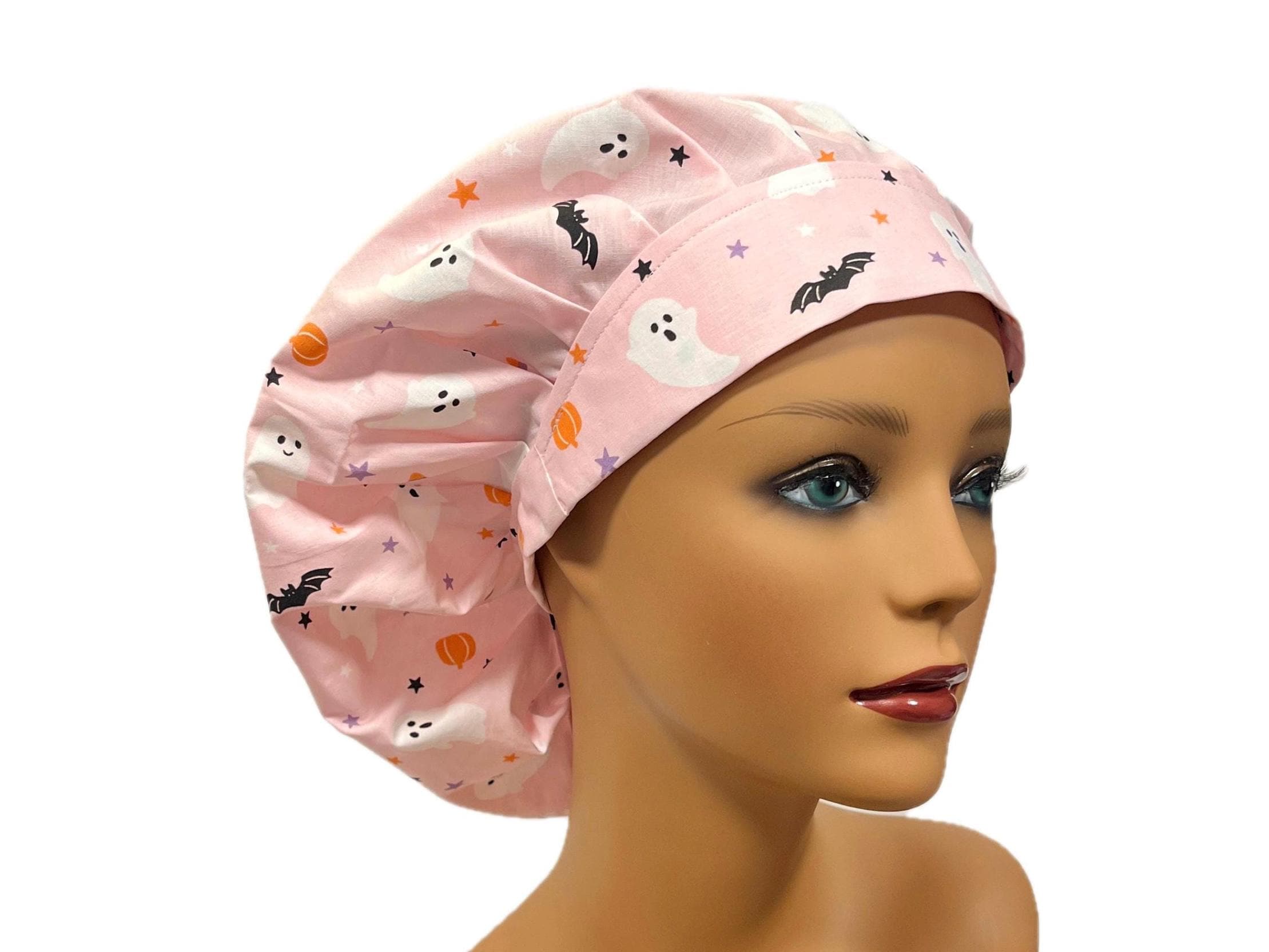 Women's Working Cap With Sweatband – Adjustable Bouffant Hat For Kitchen, Salon, Hospital, Or Halloween (One Size) - View #4