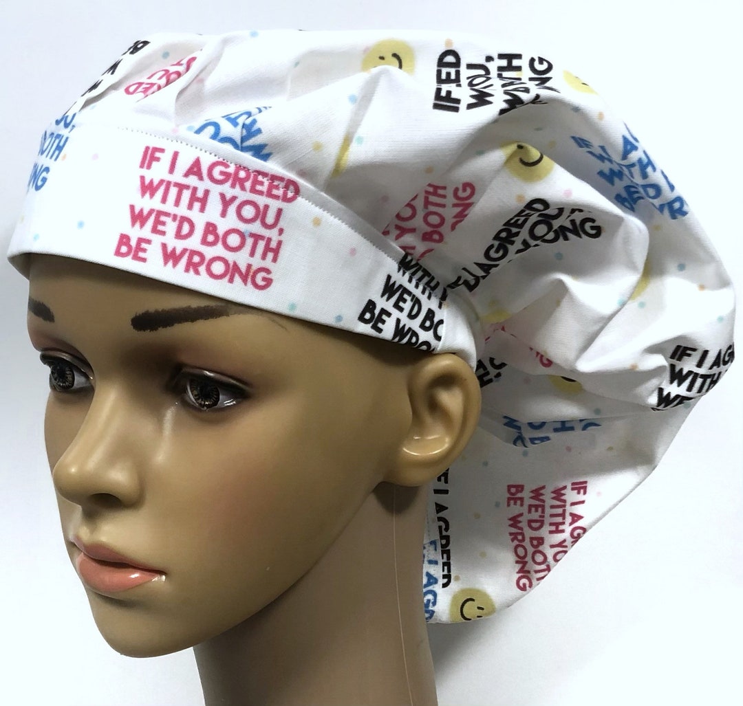 Sassy Scrub Hats, Funny Scrub Caps, Bouffant Scrub Hats for Women