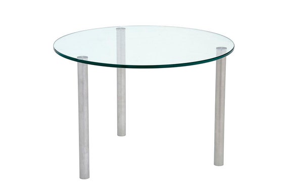 3 legged round table with glass top deals