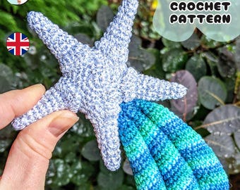Patrón de crochet de estrella fugaz Stella brillante / Bonito amigurumi decorativo para el hogar, perfecto para regalar en temporada / Condiciones del Reino Unido / Descarga en PDF