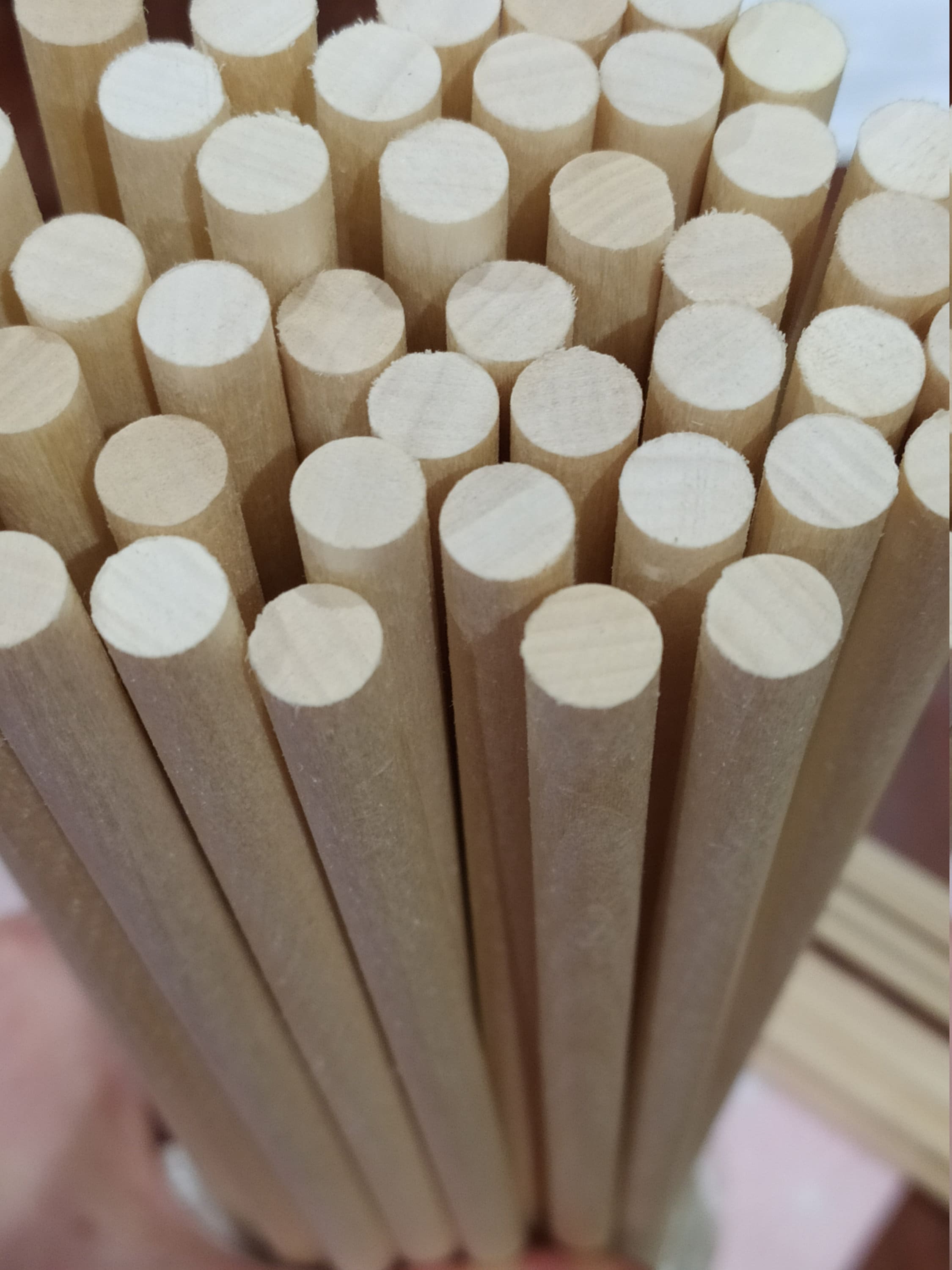 1/2 X 36 Inch 3 Ft Natural Wood Dowels, Square 