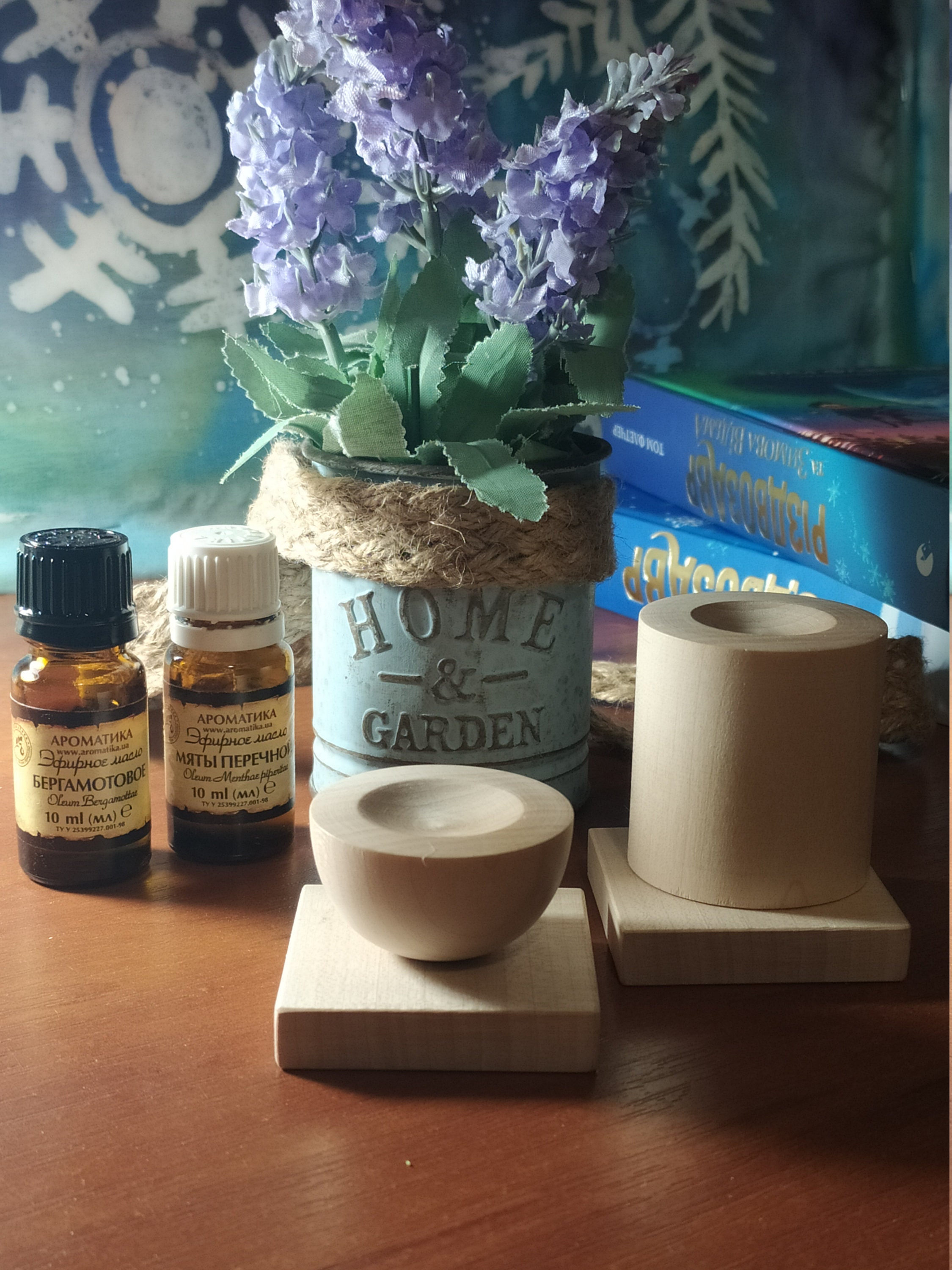 Wooden Essential Oil Diffusers. the Set of Hemispherical and Etsy