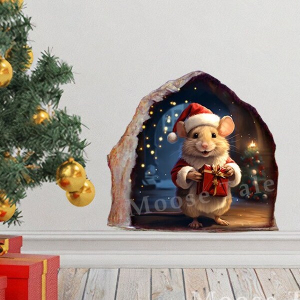 Mouse Hole Decal Etsy