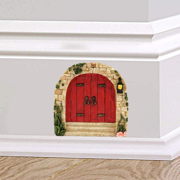 Fairy door decal Little door sticker Baseboard sticker Mouse decal Staircase wall decal Housewarming gift