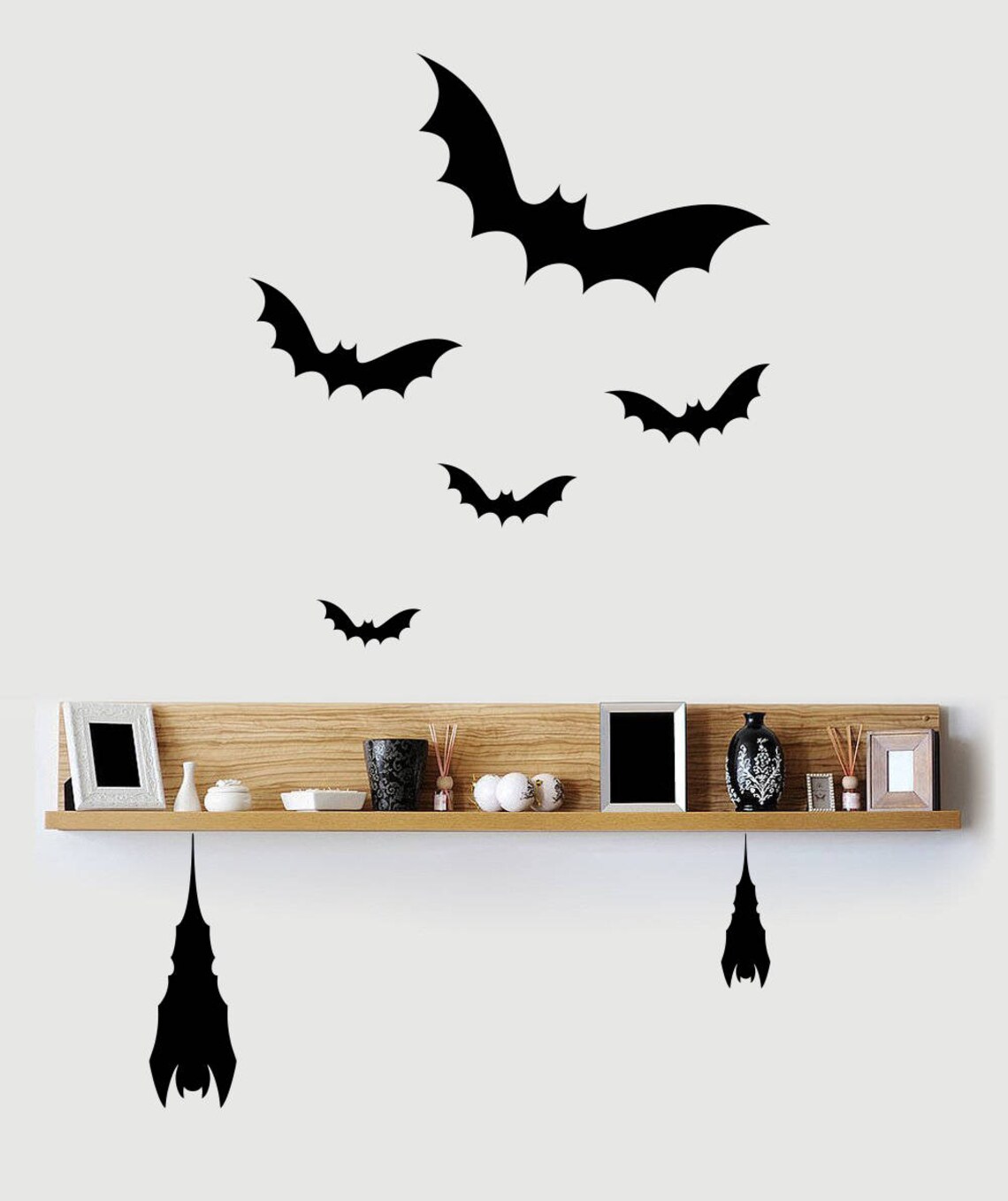 Bat wall decals Halloween decorations Halloween wall decals Etsy
