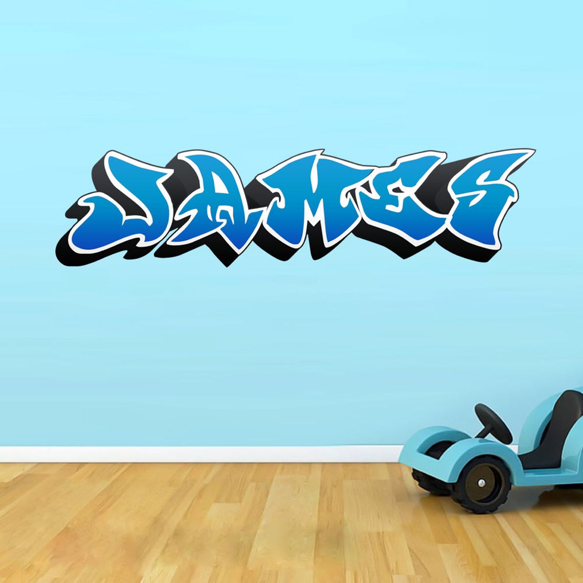 Graffiti wall decal Name decal Personalized wall sticker Etsy