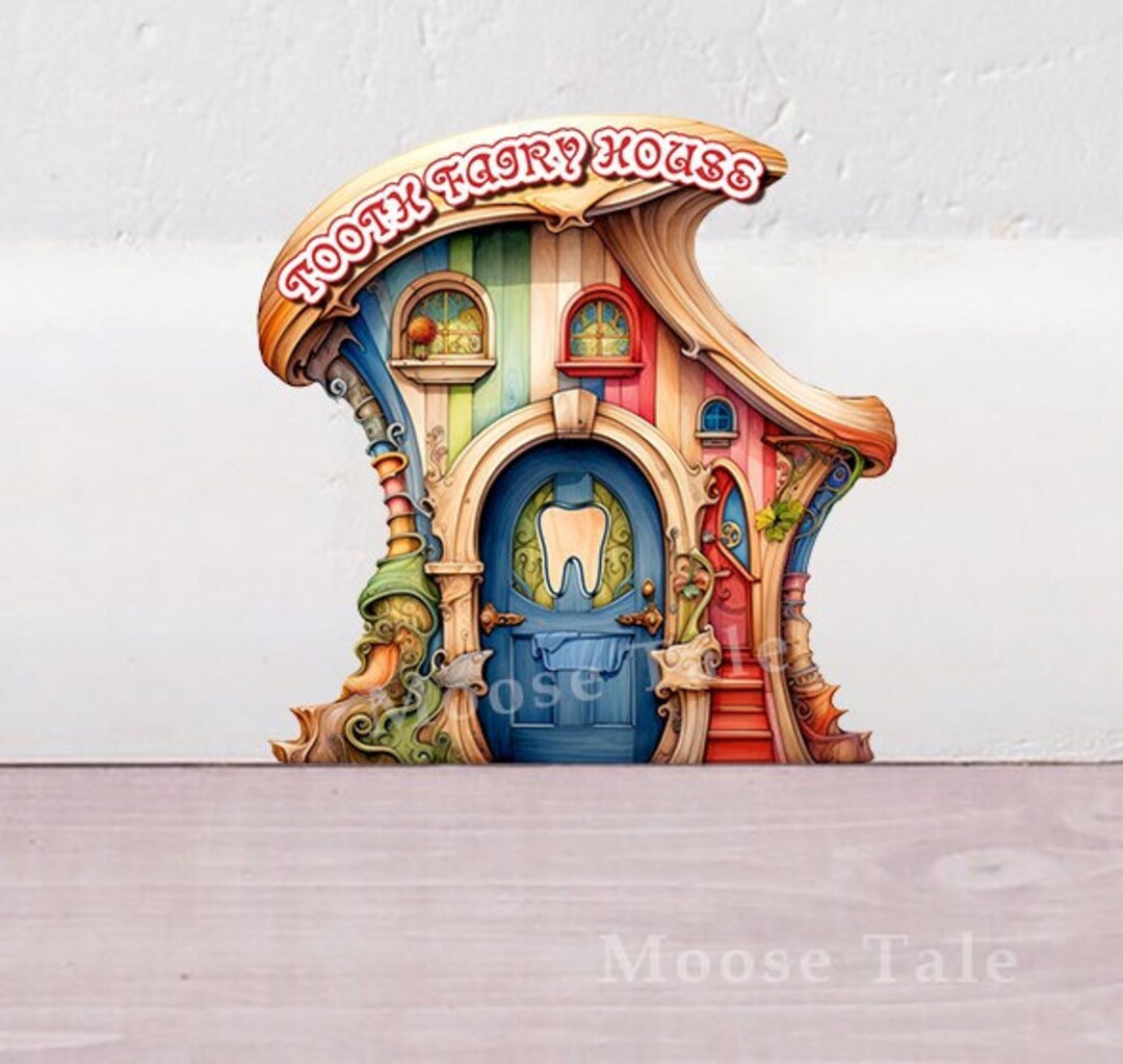 Tooth Fairy Door Decal Wonderland Fairy Door Sticker Mushroom Decal ...