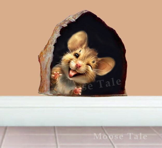 Disney Home Cinderella Mouse Hole Wall Decal - Jaq & Gus Art Vinyl ...