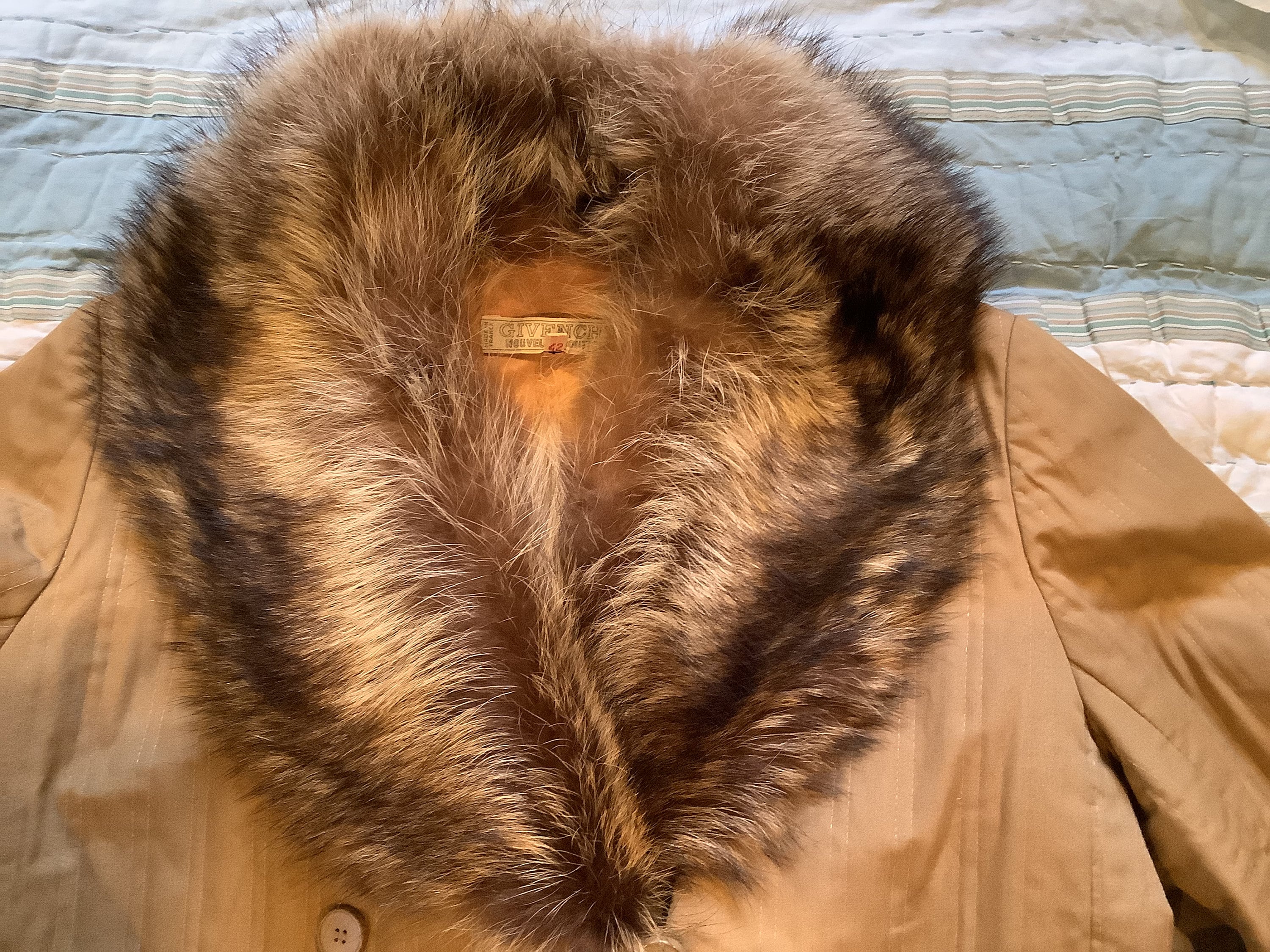 Vintage GIVENCHY Fox Fur Coat - Etsy