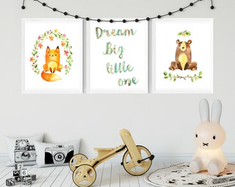 DIGITAL DOWNLOAD baby room woodland prints