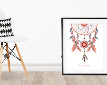 DIGITAL DOWNLOAD dreamcatcher wall print/decor