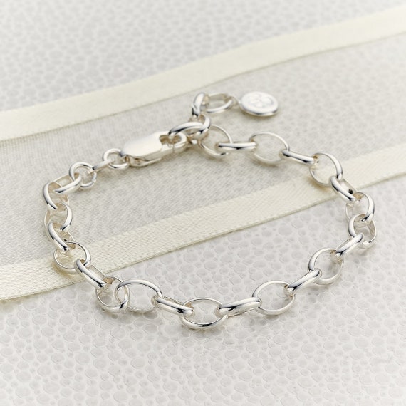 Sterling Silver Starter Charm Bracelet Adjustable Girl