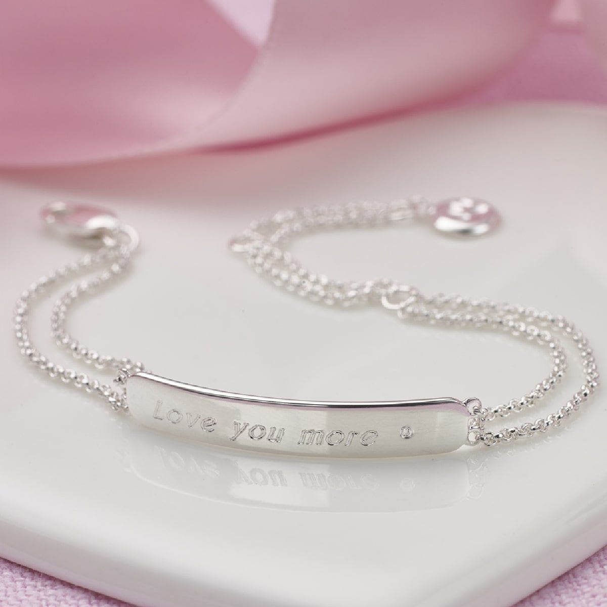 Personalised Baby's First Diamond Christening Bracelet Etsy