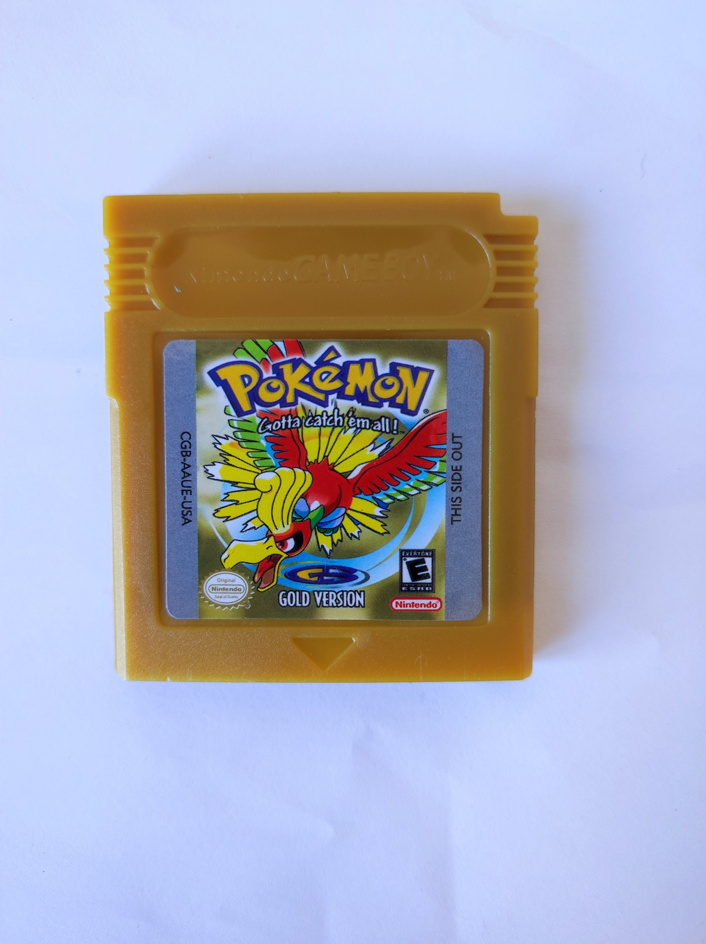 Nintendo Gameboy Color Pokemon Gold Version game Authentic Cartridge Vintage