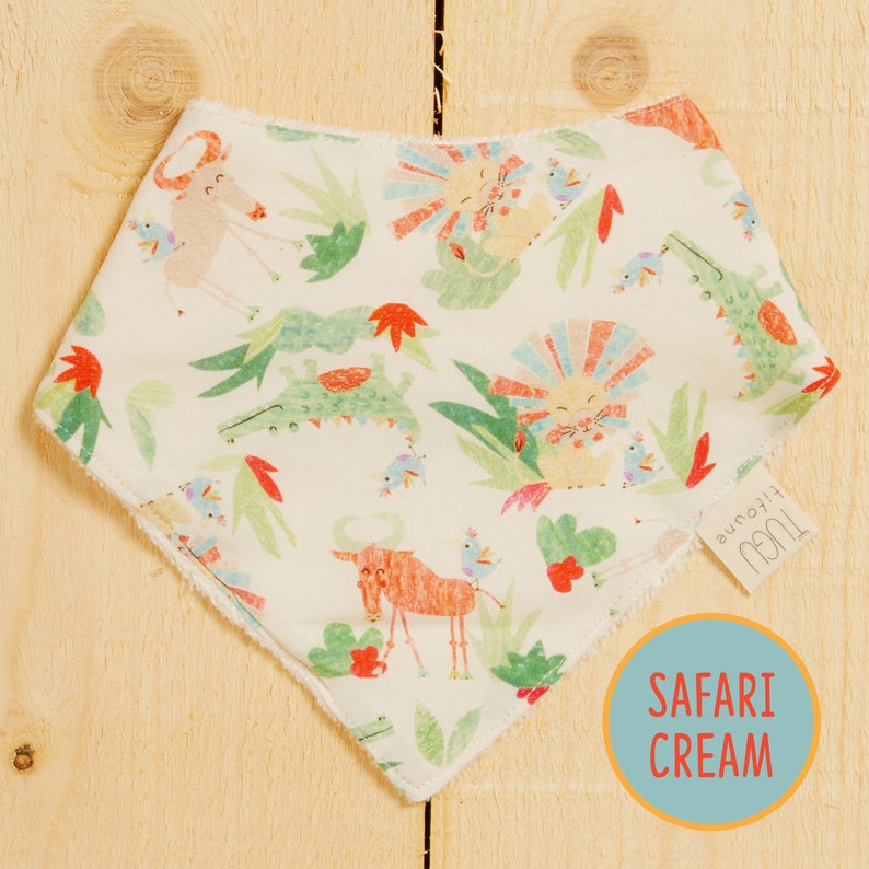 Sophie/'s Safari Cream Baby Bandana Bib
