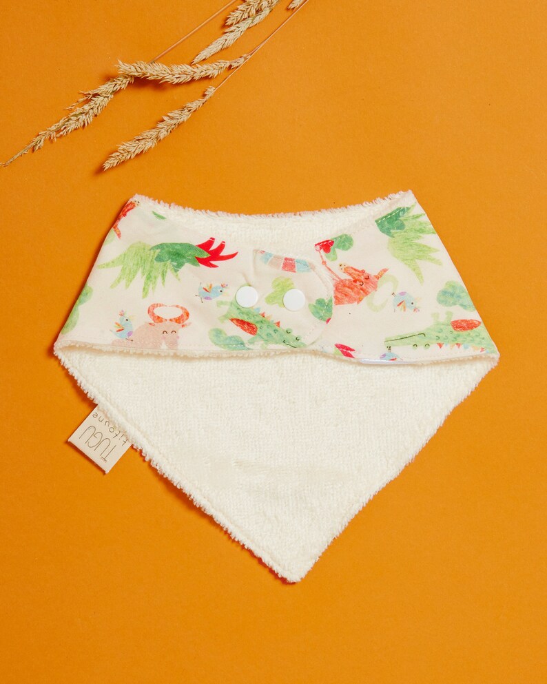 Sophie/'s Safari Cream Baby Bandana Bib