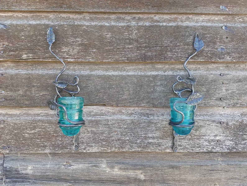 Candle Sconce Blacksmith Hand Steel Wall Sconce With Etsy