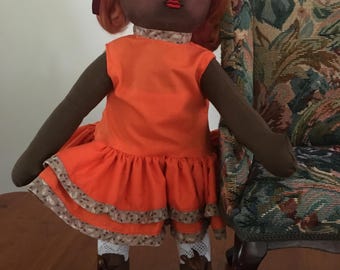 HANDMADE RAG DOLL.
