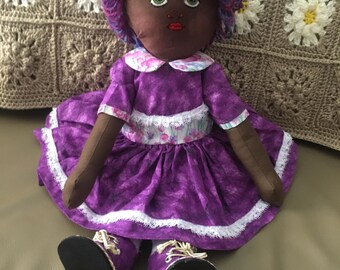 HANDMADE RAG DOLL.