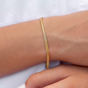 Pulsera de cadena piel de serpiente