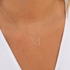 Heart necklace, Love necklace, Heart-shaped pendant, Valentine&#39;s necklace,  Valentine&#39;s gift, Necklace for women, Valentine&#39;s jewelry
