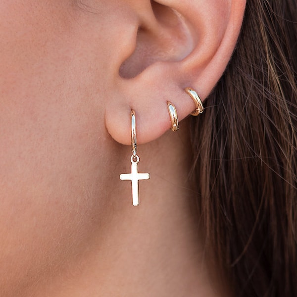 Cross Earrings Etsy