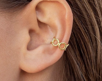 Circle conch ear cuff earrings