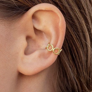 Circle conch ear cuff earrings