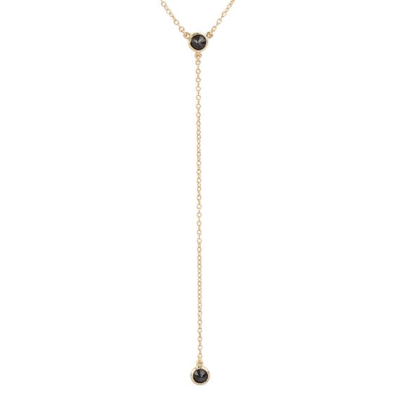 Adjustable Necklace with Small Square Stone | APM Monaco