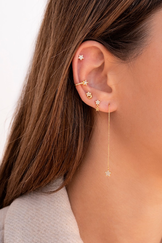 流れ星☆彡ピアスShooting Star Stud Earring For Men & Women 流れ星☆彡ピアスShooting Star Stud Earring For Men & Women