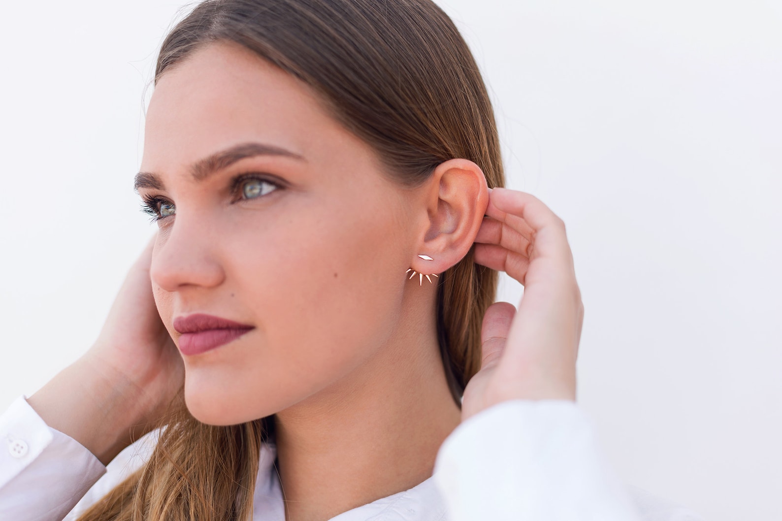 Spike Ear Jacket Ear Jacket With Spikes Ear Jacket Earrings Etsy UK