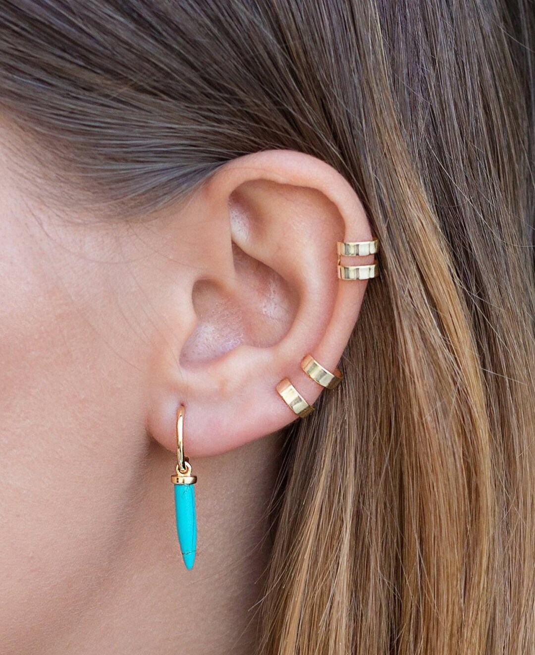 Ear Cuff Senza Piercing 3 Orecchini Cuff Senza Piercing BVLAGIDA - Per