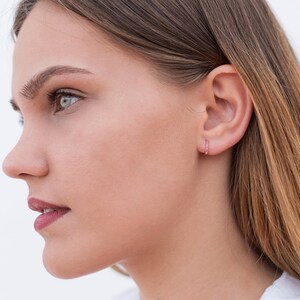 Hoop Earring Jilsa Fuchsia Small - Elk Accessories main image 1