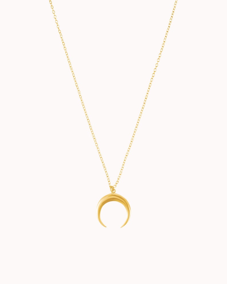 Moon Necklace, Minimalist Necklace, Fashion Jewelry, Gold Moon Necklace, Silver Moon Necklace, Silver Pendant, Silver Choker, Casual Jewelry Złoto