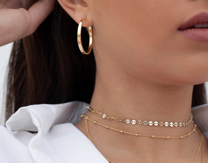 Chain choker Link choker Link necklace Chain necklace Etsy