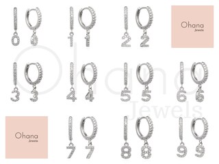 YAZILIND Orecchini A Cerchio Donna Con Pendente Ad Anello E Strass - Gioielli Femminili Per Compleanno E Feste, Argento
