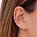 Dainty Crescent Moon Stud Earrings
