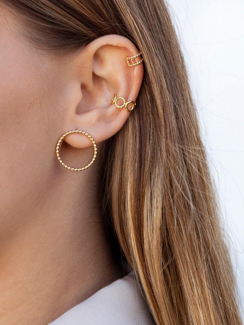 Conch ear cuff earrings from circles Etsy