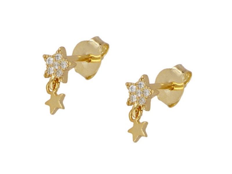 ピアス Pave Star Earrings #4111 Pavé Star Stud Earrings | Sequin