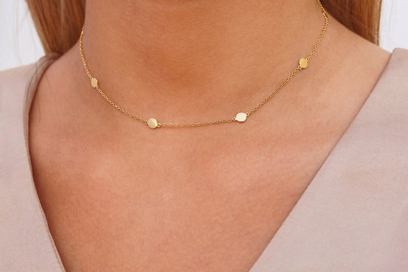 Coins Necklace Coins Choker Coin Necklace Coins Chain Boho Etsy