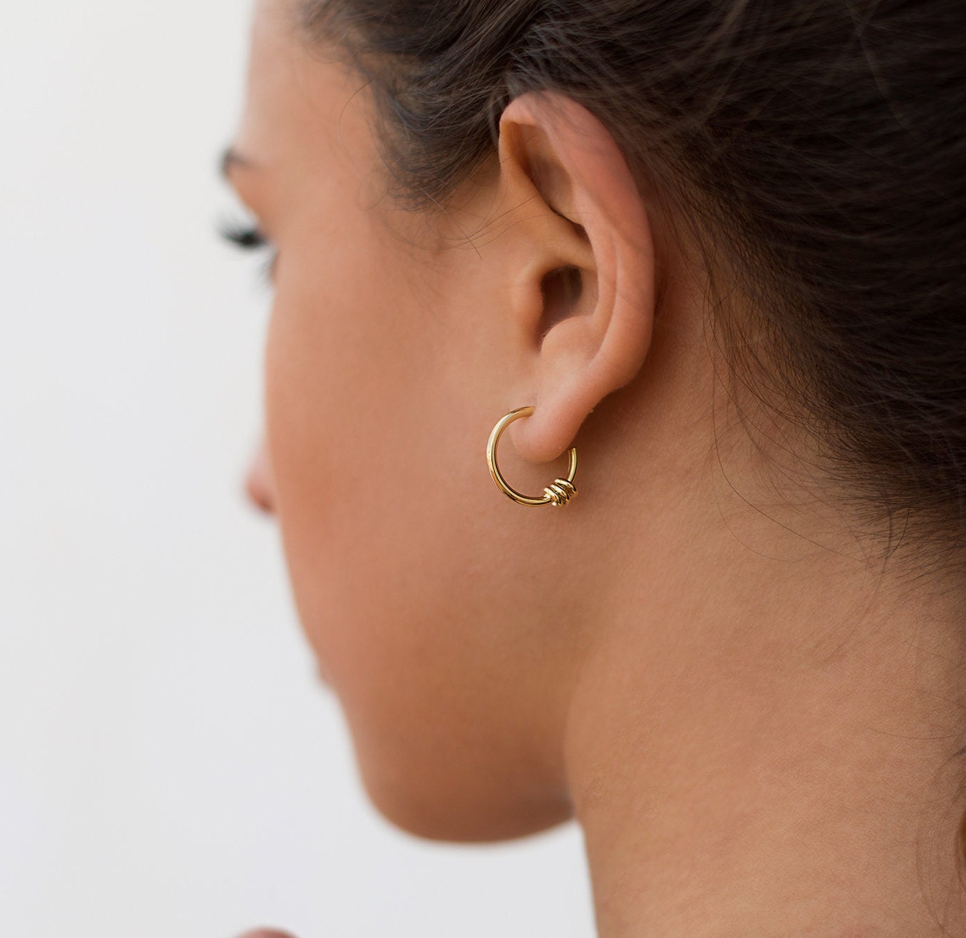 Beaded Hoop Earrings 16 Mm Hoop Earrings Huggie Hoop Earrings