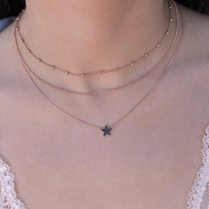 Dainty Ball Charms Chain Choker Necklace imagem 5