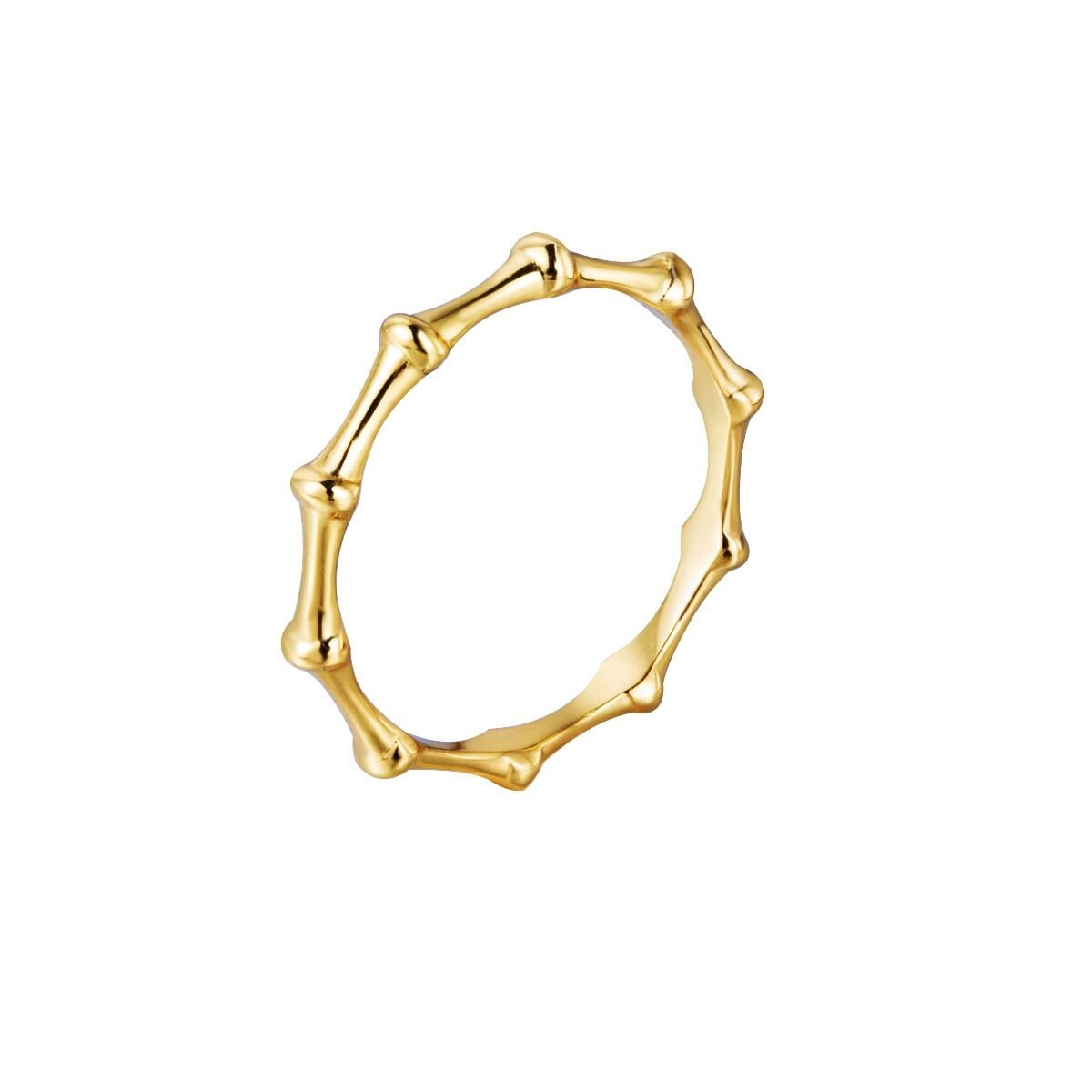 Dainty Bamboo Pattern Band Ring - Etsy